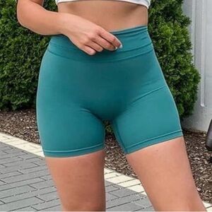 TomTiger Teal Women's Gym Shorts